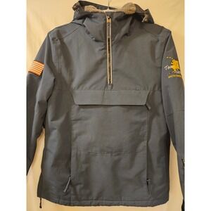 Turbine Team Alaska Arctic Winter Games Anorak Jacket Gray Womens Medium